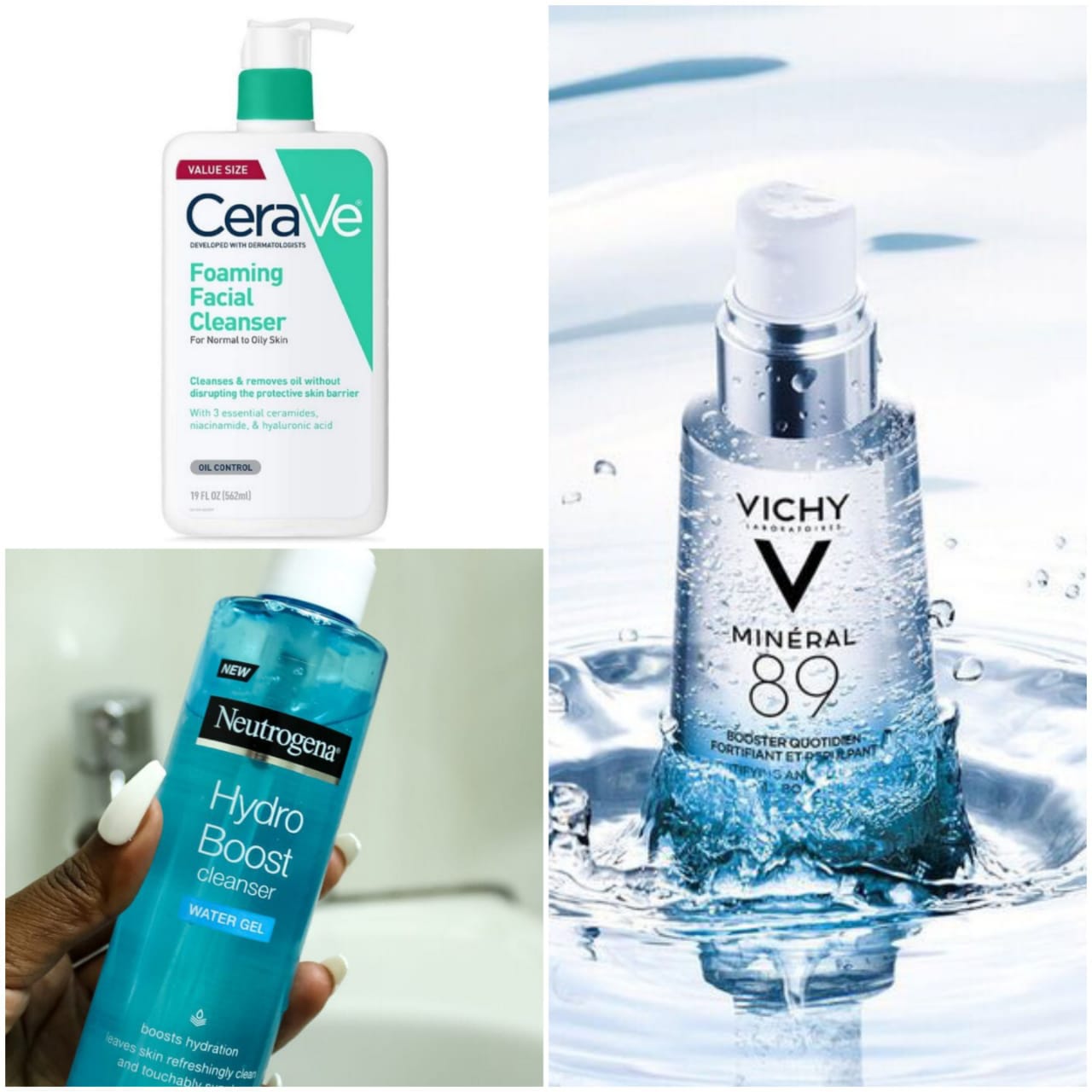 روتين العناية بالبشرة المتكامل (منظف + سيروم علاجي + مرطب) لبشرة صافية ومشرقة